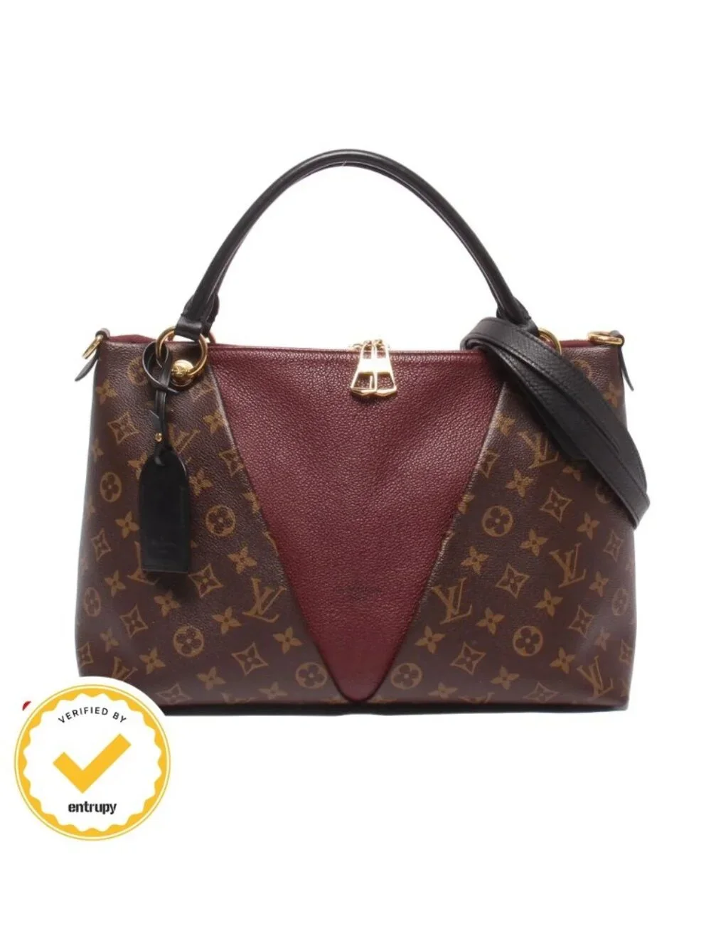 Louis Vuitton 2-Way Shoulder Bag Crossbody Tote MM Monogram